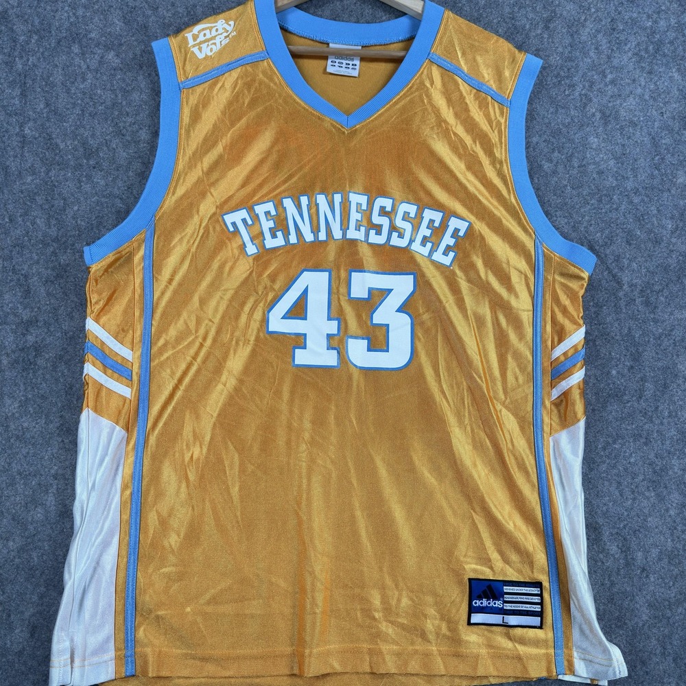 Tennessee Volunteers Jersey Womens Large Orange NCAA Basketball Lady Vols Adidas